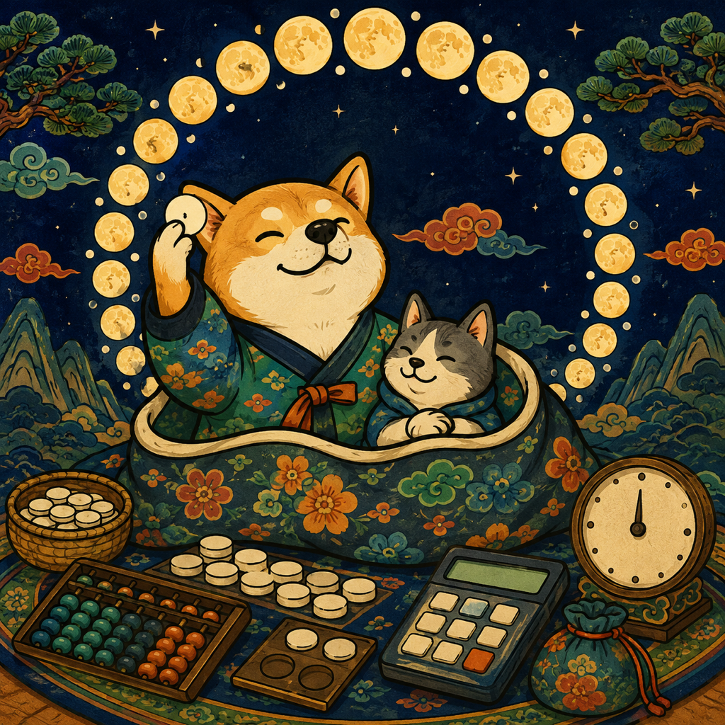보름달 수백 번 중 짖은 적 없는 개띠