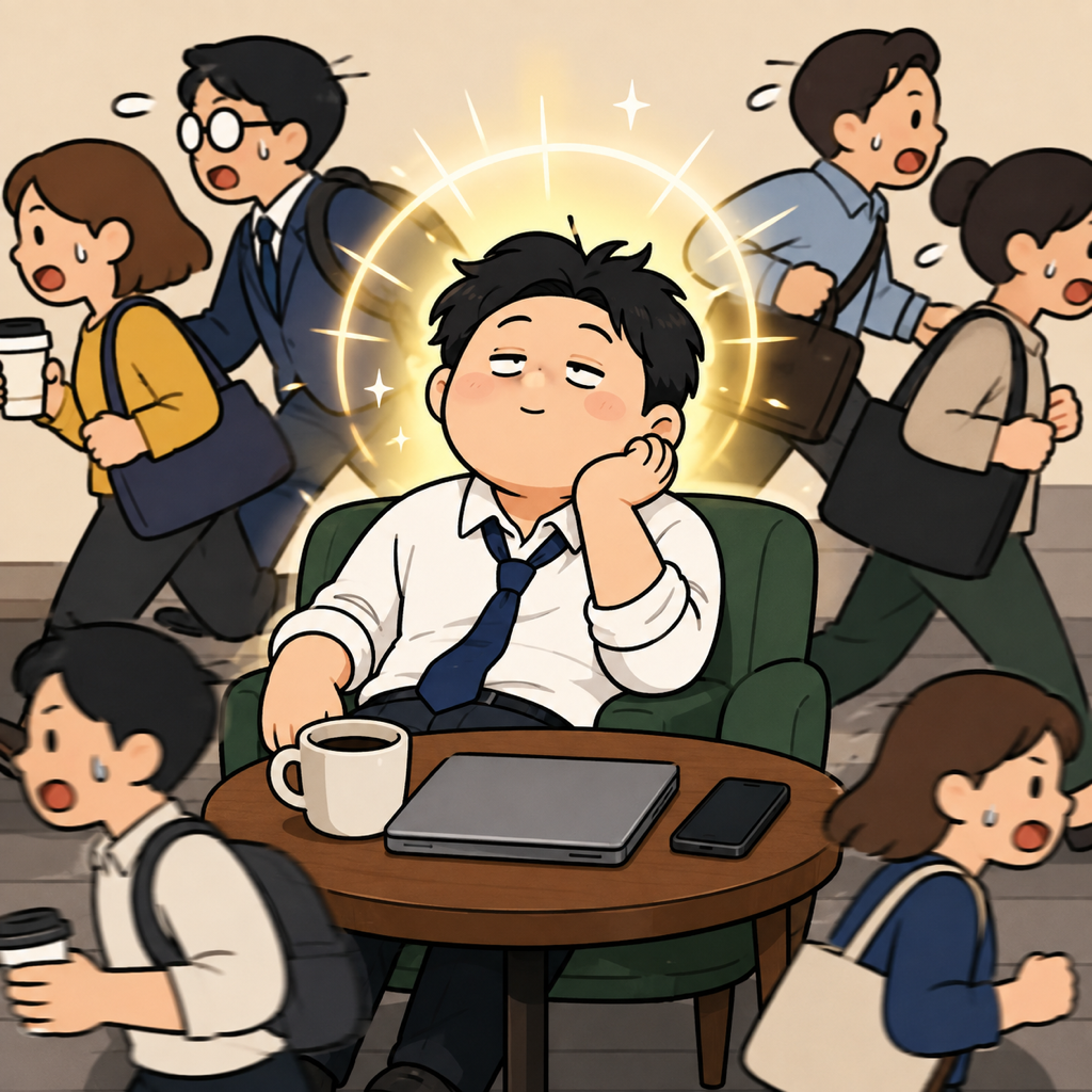 집 놔두고 카페 가서 아무것도 안 하는 사람