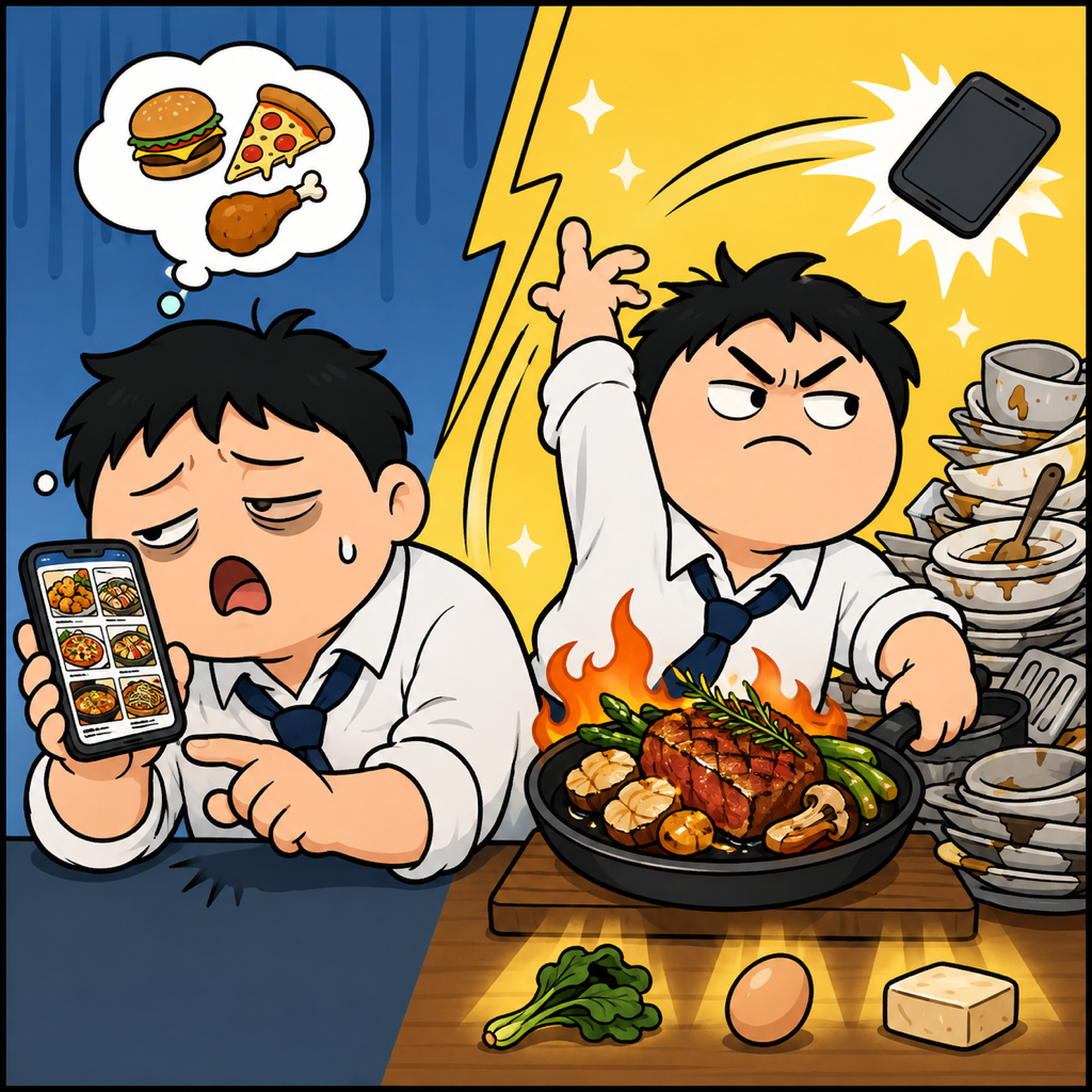 배달앱 켜놓고 결국 직접 만드는 사람